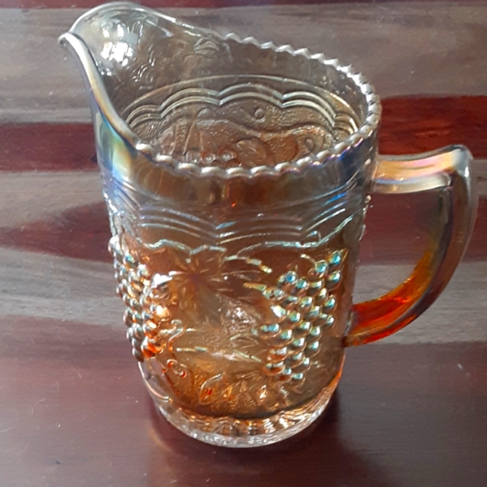 Imperial Grape 6" Water Pitcher Purple Amethyst  Carnival Glass